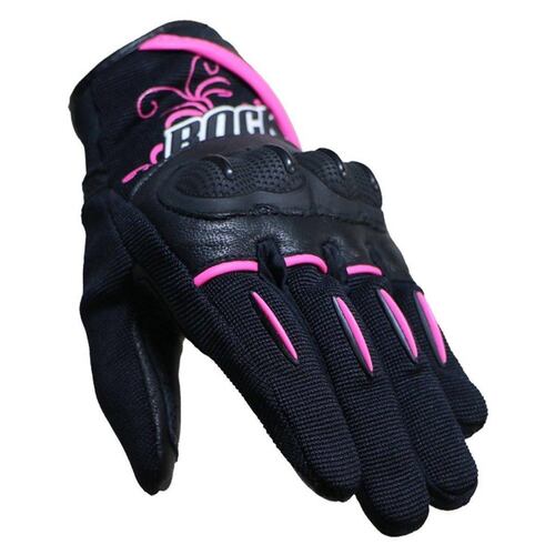 Guantes de Mujer Para Moto Joe Rocket Super Moto 2.0 Rosas Táctiles 