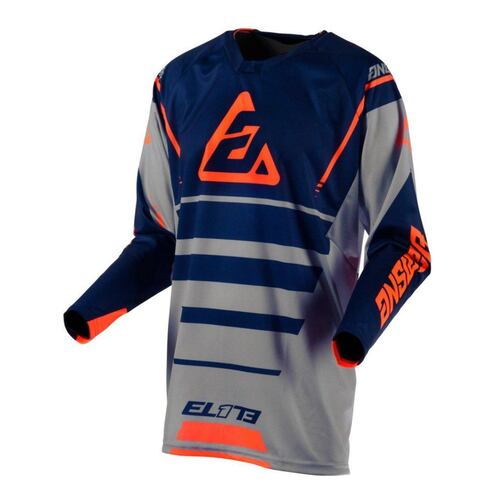 Jersey Answer Elite Force Gris / Naranja Moto Cross 