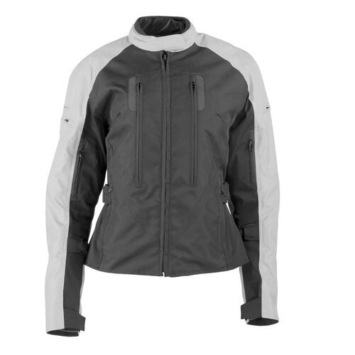 Chamarra Moto de Mujer Joe Rocket Victoria C.E. Impermeable Gris 