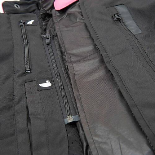 Chamarra Moto de Mujer Joe Rocket Victoria C.E. Impermeable Gris 