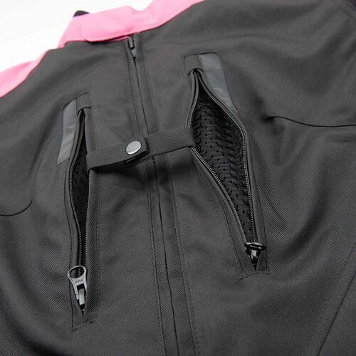 Chamarra Moto de Mujer Joe Rocket Victoria C.E. Impermeable Gris 