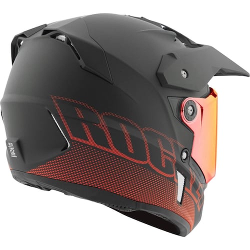 Casco Doble Propósito Joe Rocket RKT 26 Solar Flare Rojo Iri 
