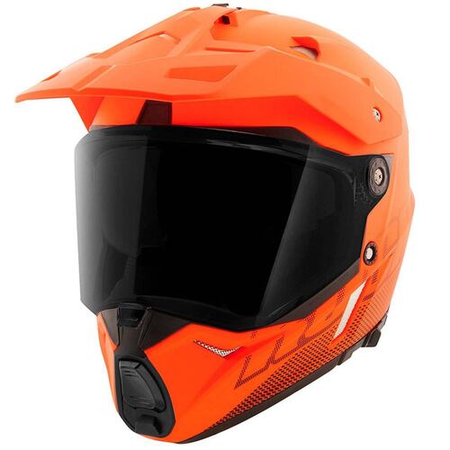 Casco Doble Propósito Joe Rocket RKT 26 Solar Flare Naranja Iridium 