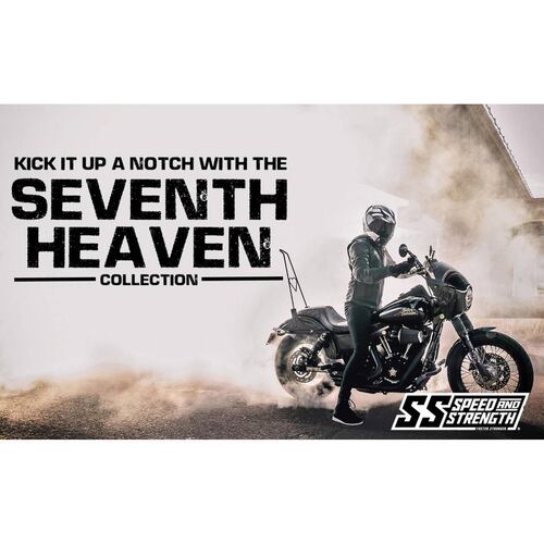 Chamarra Speed and Strength Seventh Heaven Piel Mujer Negro 