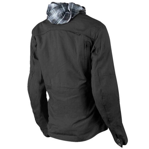 Chamarra Moto Joe Rocket Luna Waxed Canvas Negra para Mujer 