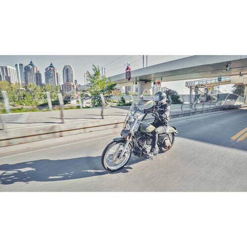 Chamarra Moto Joe Rocket Luna Waxed Canvas Negra para Mujer 