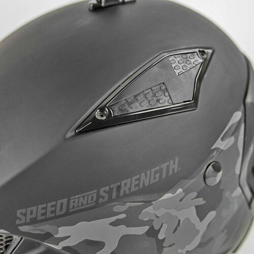 Casco Speed & Strength Ss2400 WHT 3 N 1 Abierto 3/4 Integral 