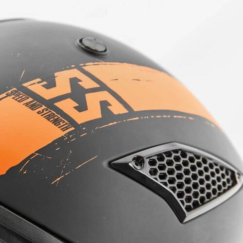 Casco Speed & Strength Ss2400 WHT 3 N 1 Abierto 3/4 Integral 