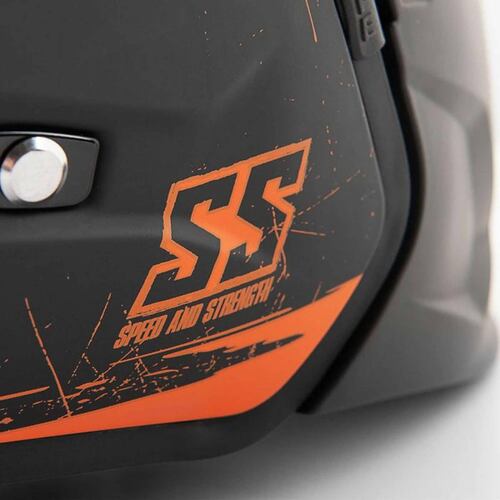 Casco Speed & Strength Ss2400 WHT 3 N 1 Abierto 3/4 Integral 