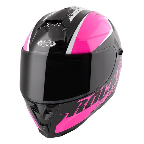 Casco Integral Joe Rocket Rkt 200 Blaster Rosa / Negro Mujer 