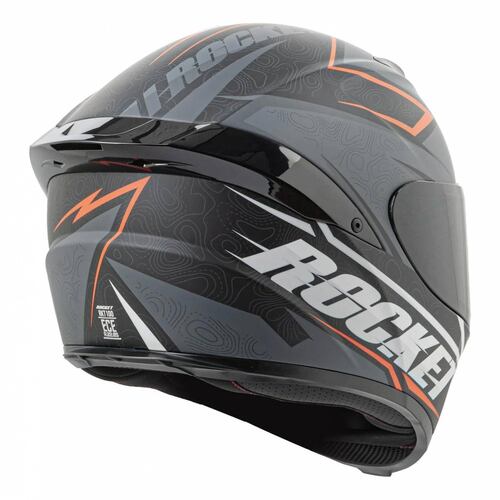 Casco Integral Joe Rocket RKT 100 Elevation Gris / Naranja / Negro 