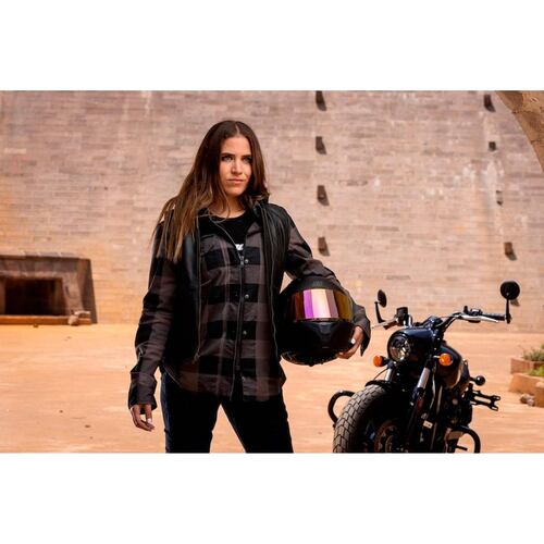 Camisa protecciones Moto Speed & Strength Speed Society Gris de Mujer 