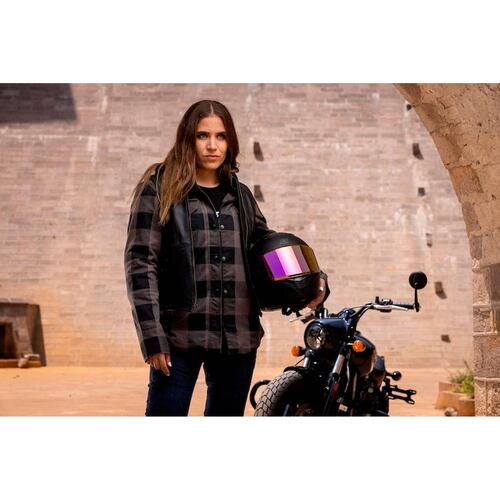 Camisa protecciones Moto Speed & Strength Speed Society Gris de Mujer 