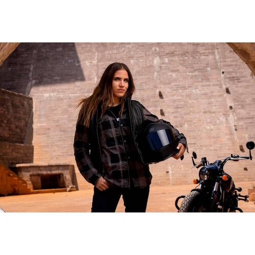 Camisa protecciones Moto Speed & Strength Speed Society Gris de Mujer 