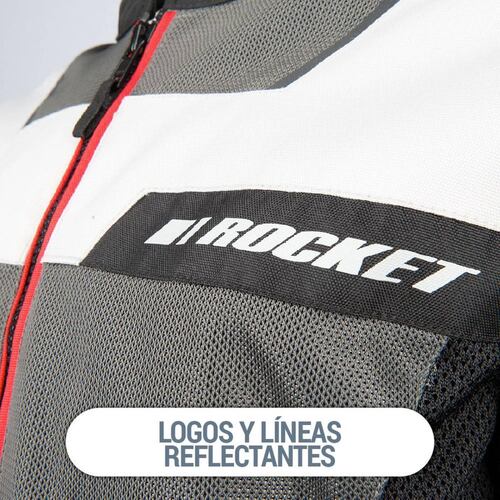 Chamarra Joe Rocket Moto Protecciones ION Mesh Azul 