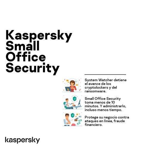 Kaspersky Small Office Security 6 Disp, 1 Server, 3años