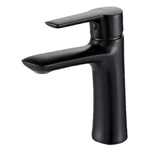 Llave Monomando baño Lavabo Ovalin Rubinett Laton Solido Negro Mate 18 Cm