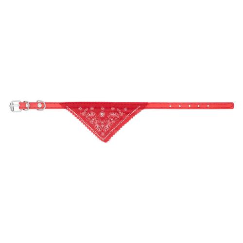 Correa Collar Para Perro / Gato Raza Chica Pañuelo Paliacate Color