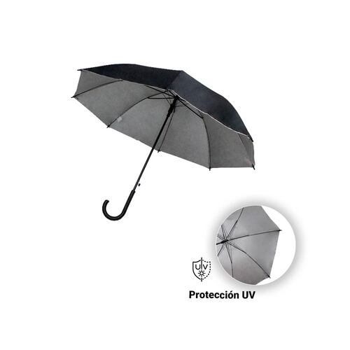 Paraguas Sombrilla Semiautomático De Bolsillo Negro Filtro