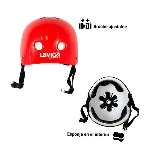 Kit Casco Protección Juvenil Rodilleras +muñequeras+ Coderas