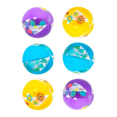 Pelota De Playa Inflable De Colores Bestway Mayoreo 6 Piezas