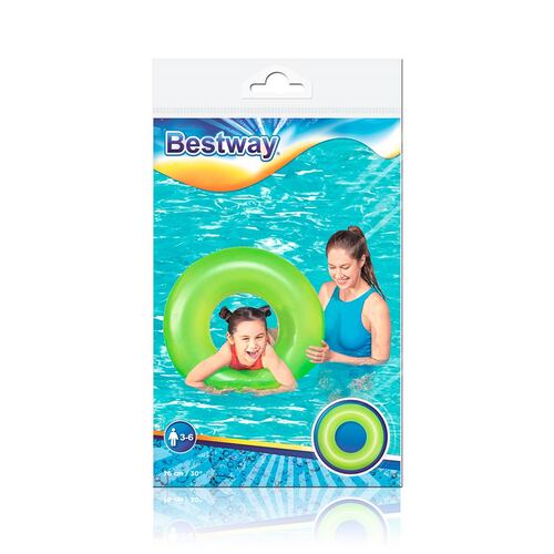 Salvavidas Inflable Dona De Color Neón 76 Cm Mayoreo 6 Pzas.