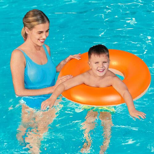 Salvavidas Inflable Dona De Color Neón 76 Cm Mayoreo 6 Pzas.