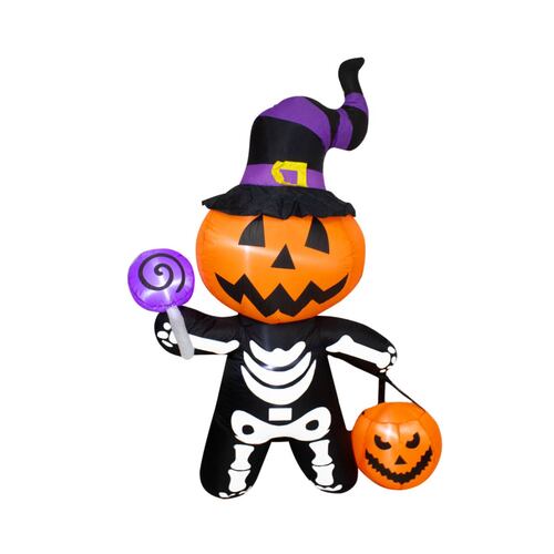 Inflable De Halloween Fantasma Calabaza Decorativo Exterior