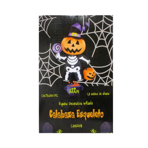 Inflable De Halloween Fantasma Calabaza Decorativo Exterior