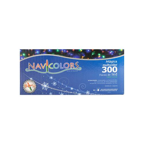 Serie De Luces 200 Led Luz Multicolor 8 Funciones 9 Mts