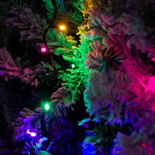 Serie De Luces 200 Led Luz Multicolor 8 Funciones 9 Mts