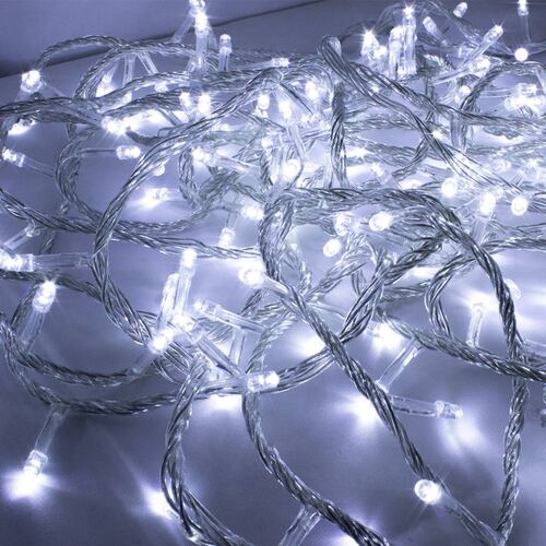 Serie de Luces Cascada Luz Calida 1000 Led 8 Funciones 20 Metros