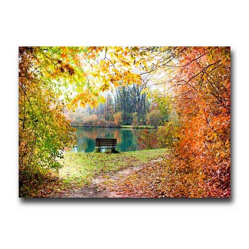 Cuadro Decorativo Otoño en el Lago.