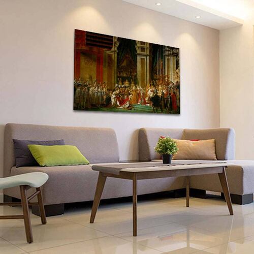 Cuadro Decorativo Canvas La consagración de Napoleón de Jacques-Louis David de 90 X 60 cm