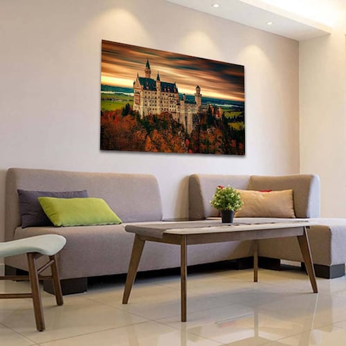 Cuadro Decorativo Canvas Paisaje Castillo Neuschwanstein en Alemania  #2 de 135 X 90 cm.