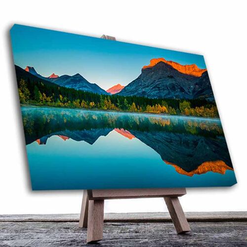 Cuadro Decorativo Canvas Paisaje del Monte Kidd en Canadá de 120 X 80 cm.