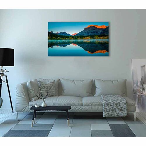 Cuadro Decorativo Canvas Paisaje del Monte Kidd en Canadá de 120 X 80 cm.