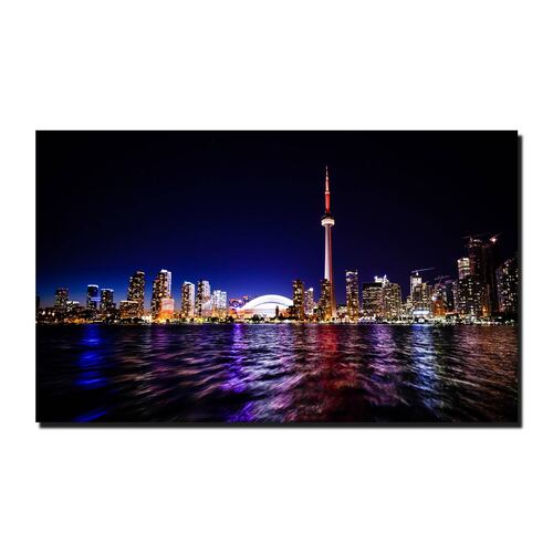 Cuadro Decorativo Canvas Paisaje de Canadian National Tower en Ontario Canada de 60 x 40 cm