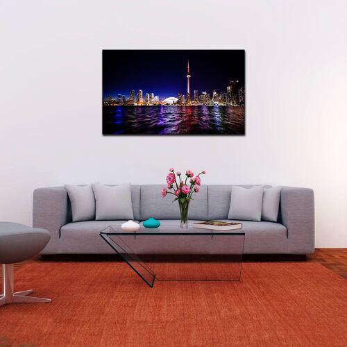 Cuadro Decorativo Canvas Paisaje de Canadian National Tower en Ontario Canada de 60 x 40 cm