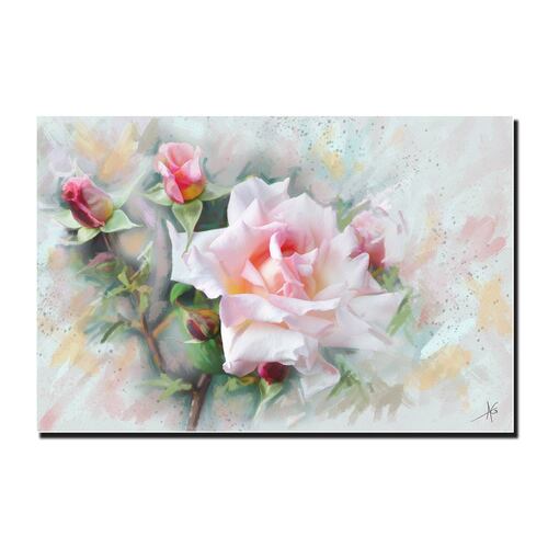 Cuadro Decorativo Canvas Paisaje de Arte de una Rosa de 60 x 40 cm