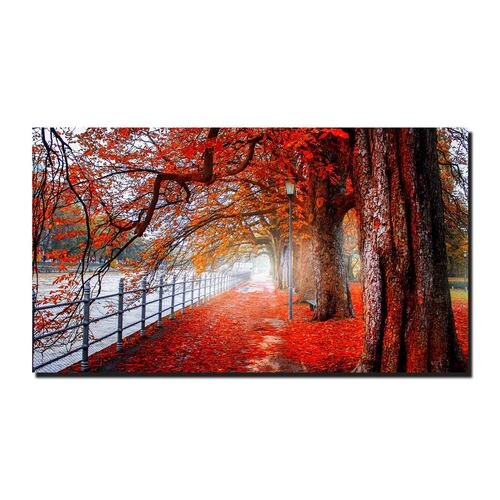 Cuadro Decorativo Canvas Paisaje de arboles en Otoño de  135 X 90 cm.
