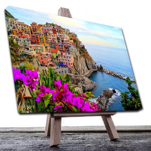 Cuadro Decorativo Canvas Paisaje del Parque Nacional de Italia Cinque Terre de 120 X 60 cm.