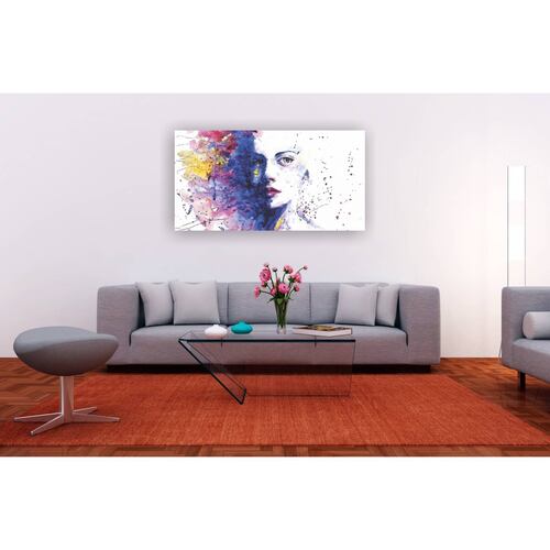 Cuadro Canvas arte abstracto rostro de mujer 120 X 60 cm.