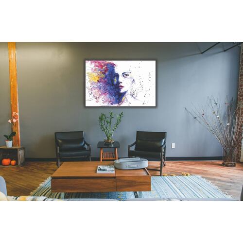 Cuadro Canvas arte abstracto rostro de mujer 120 X 60 cm.