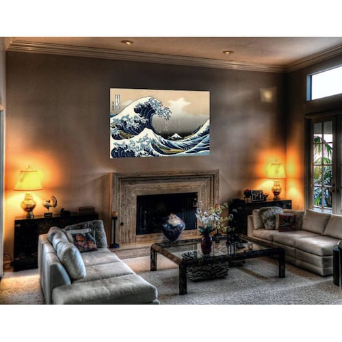 Cuadro Decorativo Canvas La Gran Ola de Kanagawa 120 X 60 cm.