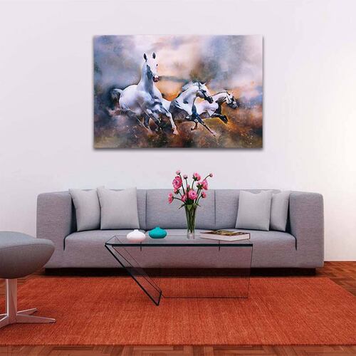 Cuadro Decorativo Caballos #02 120 X 60 cm.