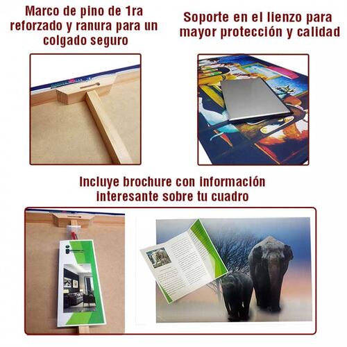 Cuadro Decorativo Caballos #02 120 X 60 cm.