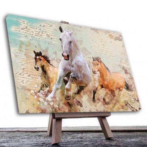 Cuadro Decorativo Caballos #04 120 X 60 cm.
