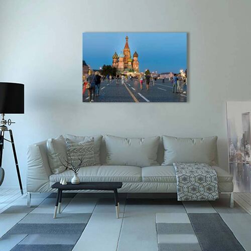 Cuadro Decorativo Canvas  Catedral de San Basilio, Moscú. 120 X 60 cm.