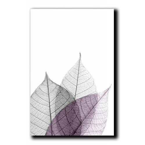 Cuadros Decorativos Set de 3 pzs Canvas de hojas moderno #2 60 X 90 cm.